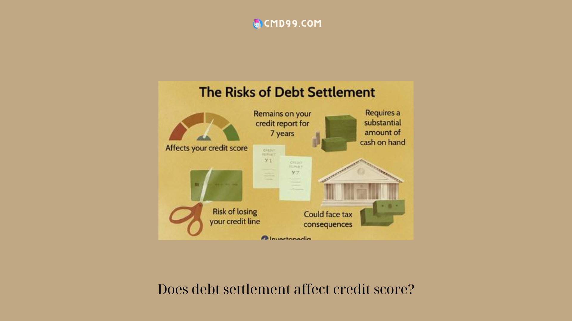 Does debt settlement affect credit score?